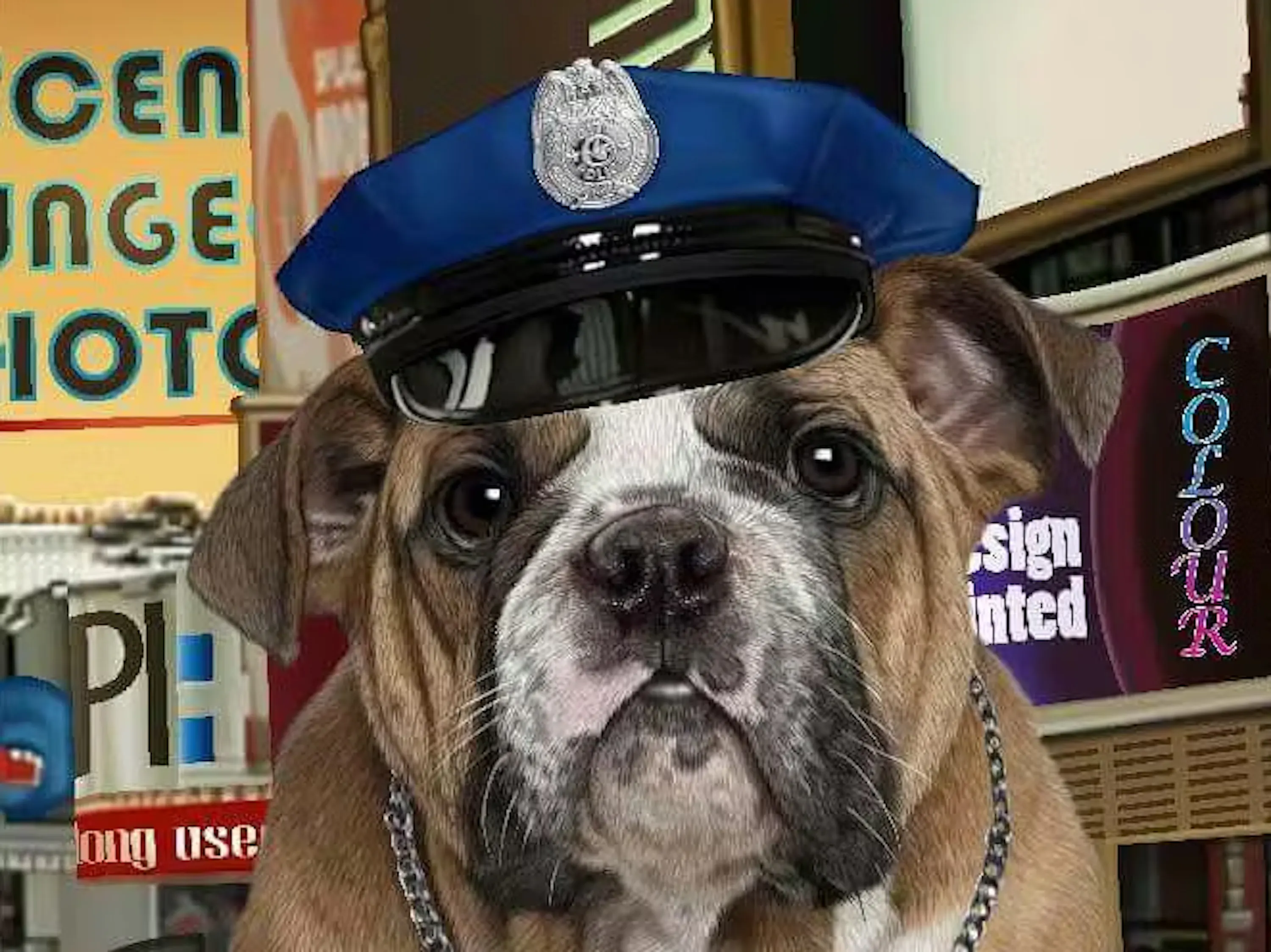 Strandtuch Polizeihund