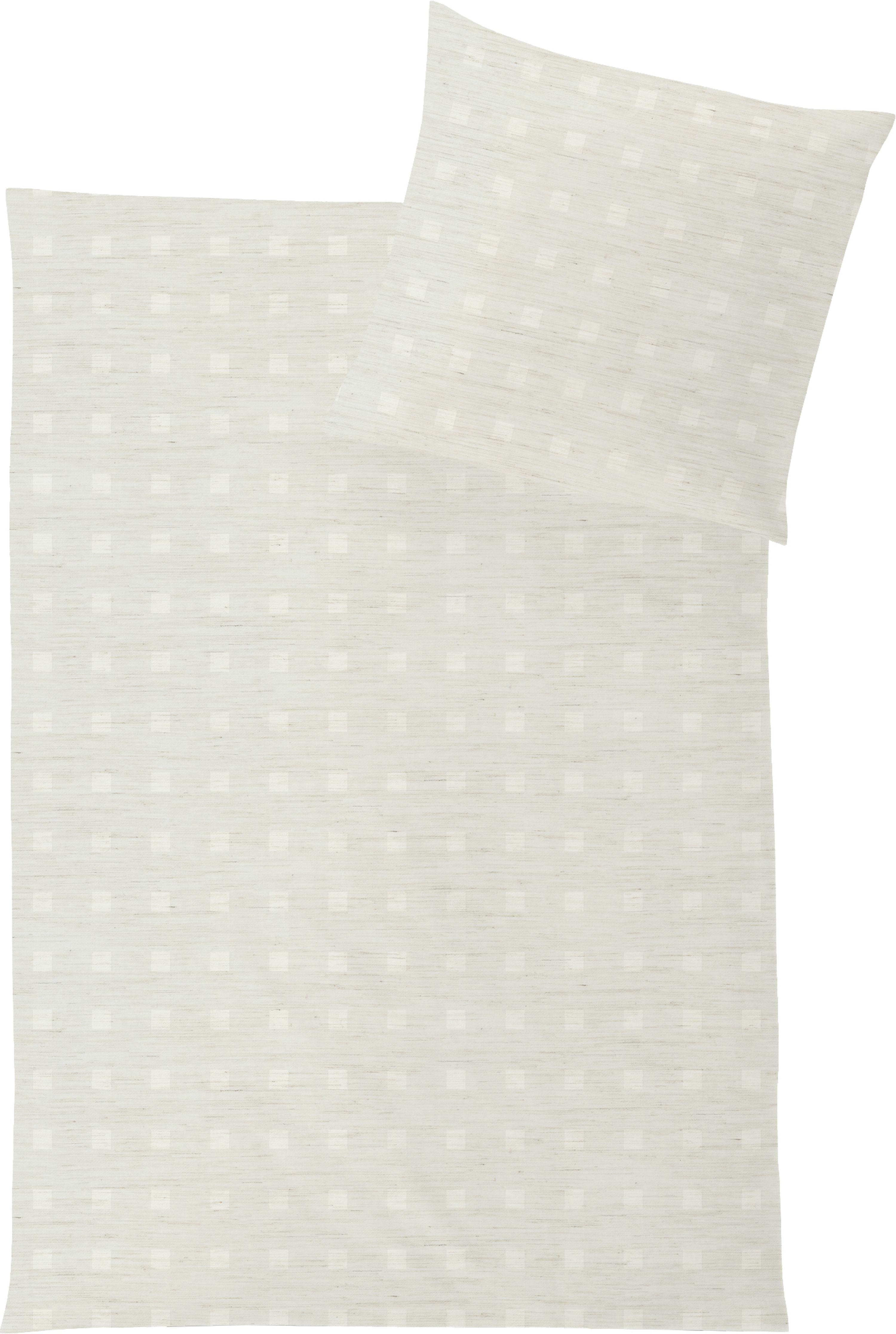 HEFEL Bettwäsche Opulence WÜRFEL pearl