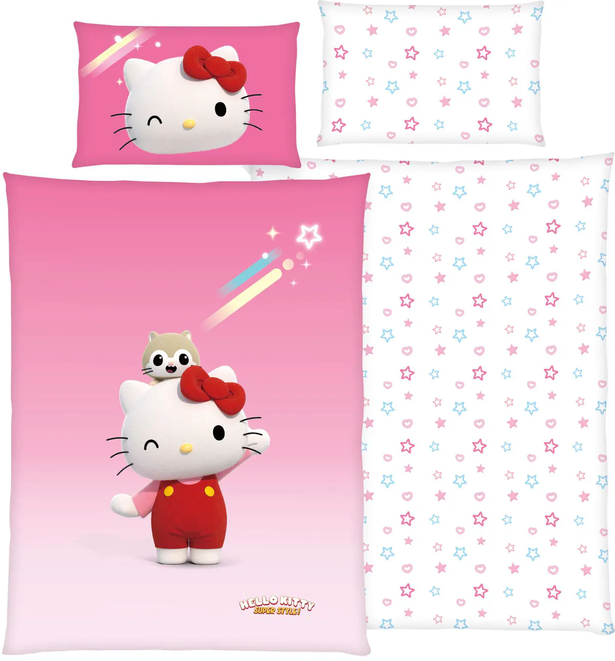 Hello Kitty Bettwäsche «Super Style» für komfortables Schlafen