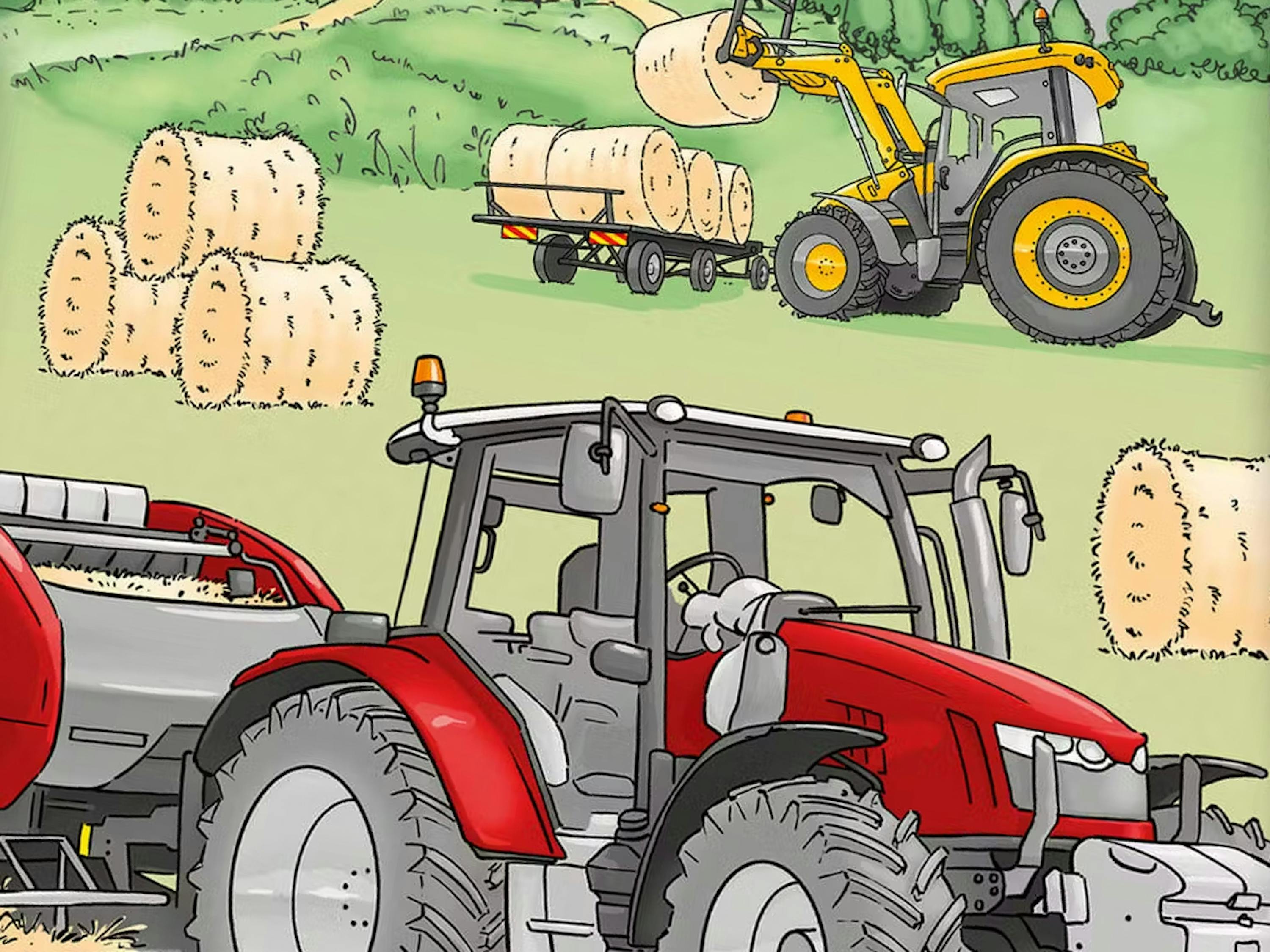 Baby-Bettwäsche Traktor
