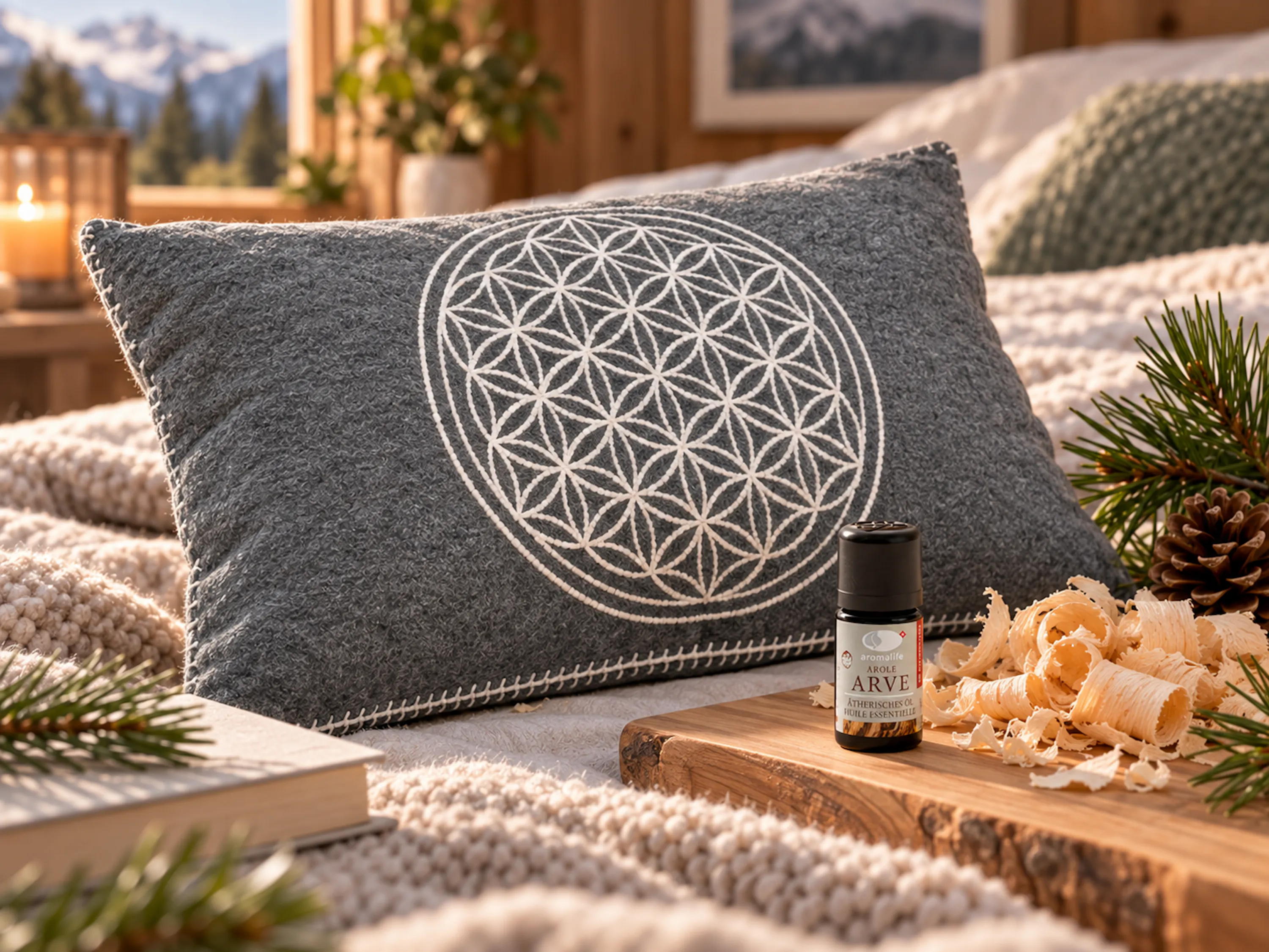 Aromalife Arvenkissen Lebensblume