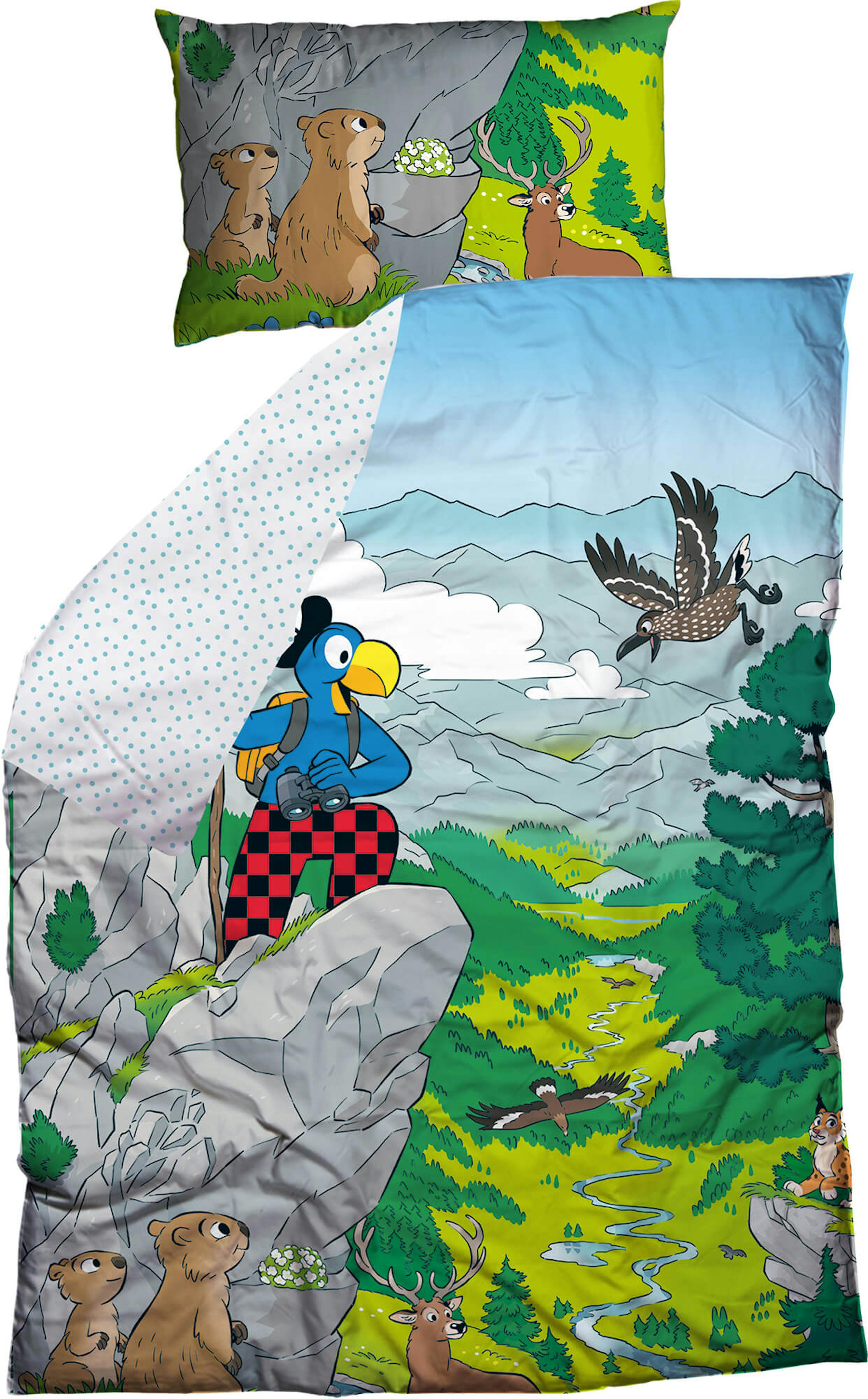Bettwäsche Globi «Nationalpark» Bettwäsche Globi «Nationalpark»