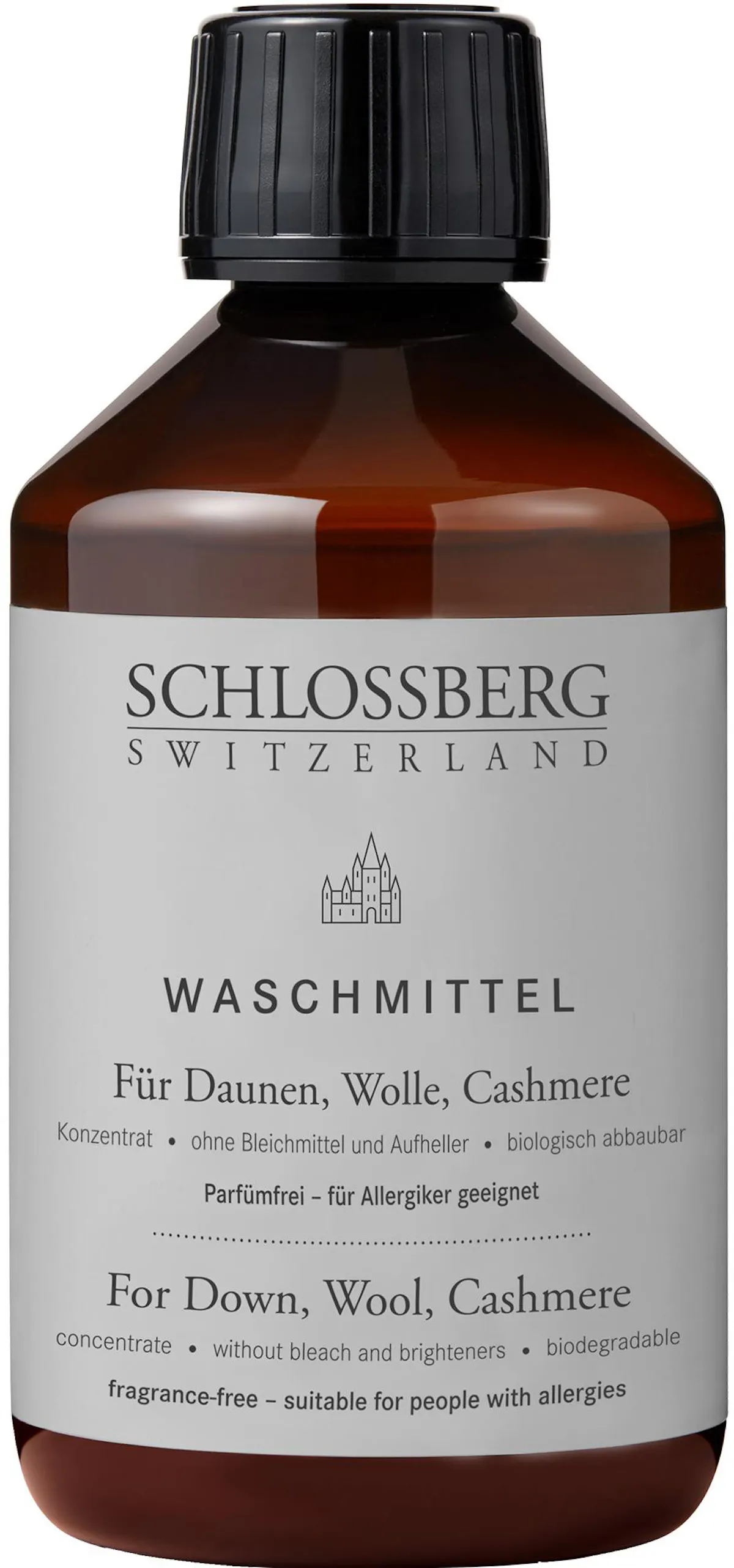 Schlossberg Waschmittel für Daunen, Wolle & Cashmere - Pflegend und biologisch abbaubar