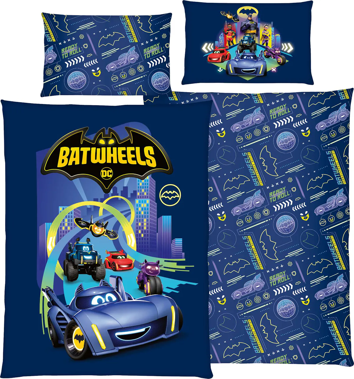 Batman Bettwäsche "Batwheels" | Abenteuerliche Träume für kleine Superhelden
