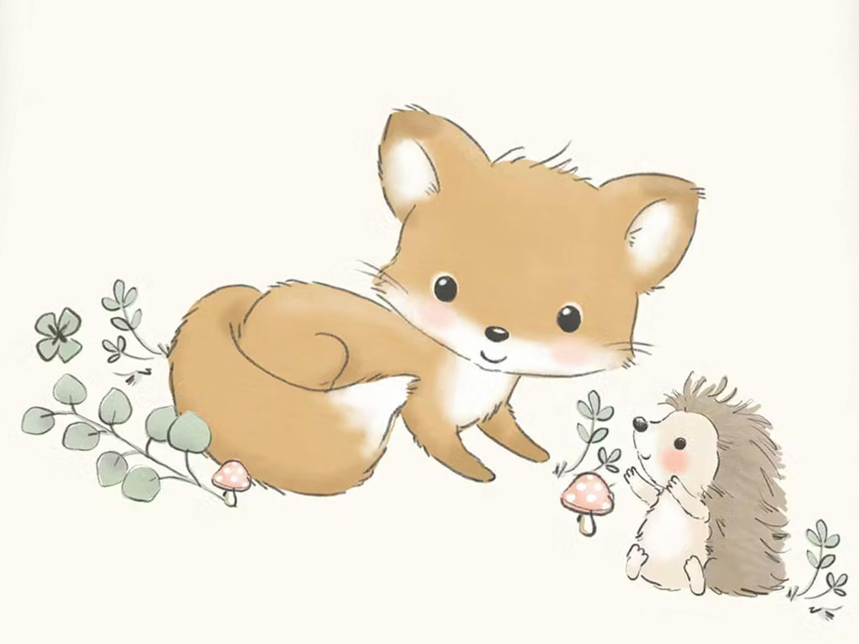 Baby-Bettwäsche Waldfreunde