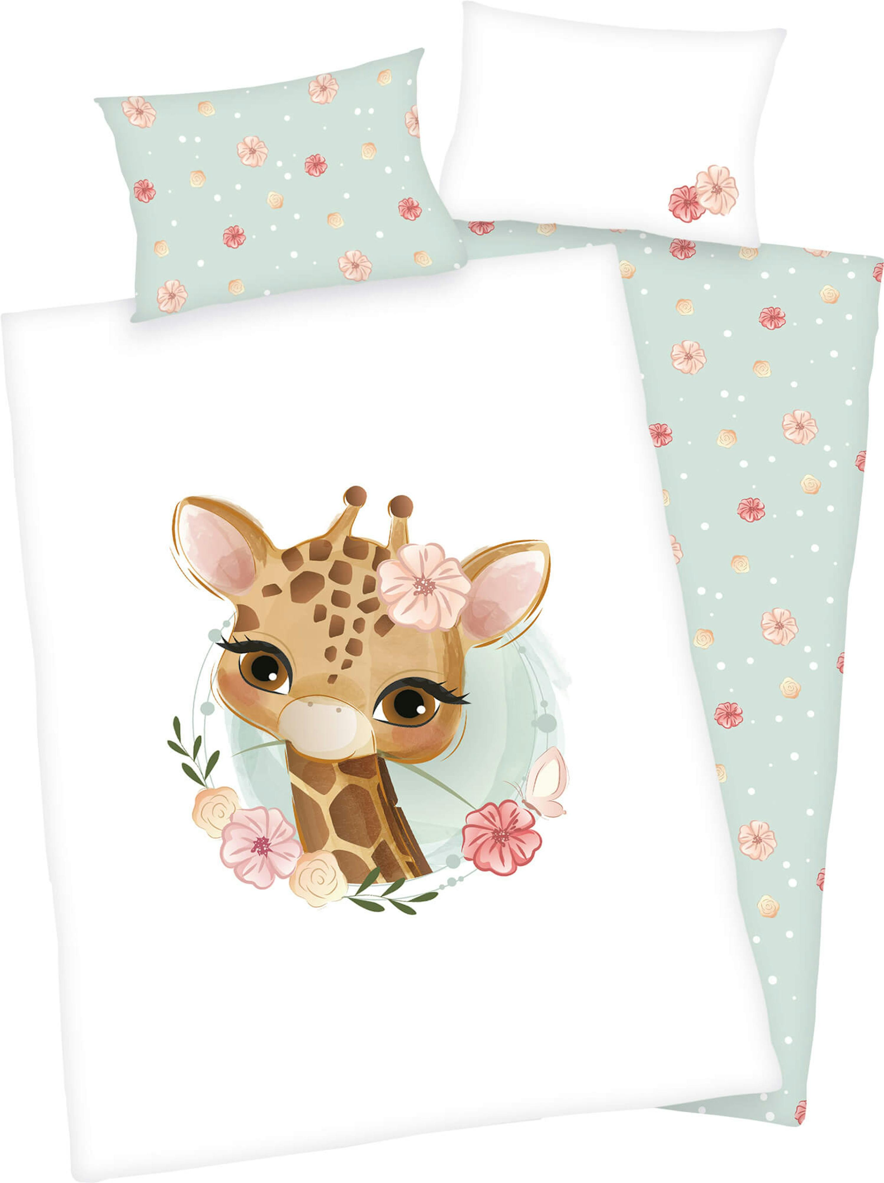Baby-Bettwäsche Giraffe