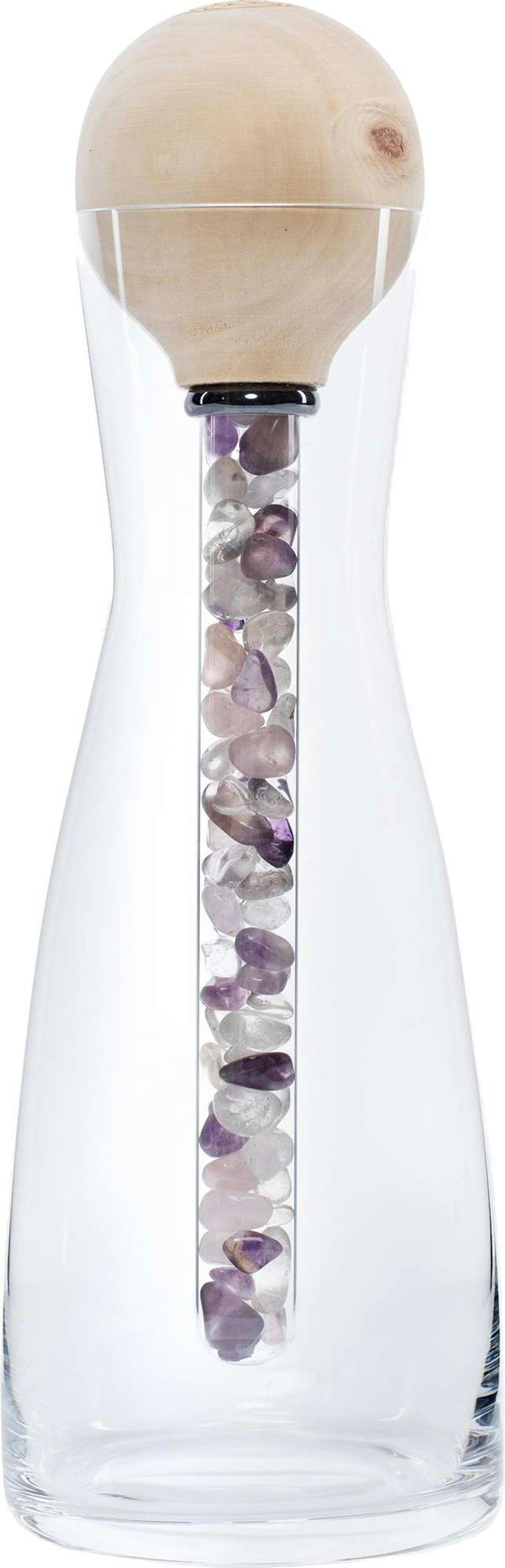 ZirbenKugel-Set Karaffe & Edelsteinstab ZirbenKugel-Set Karaffe & Edelsteinstab