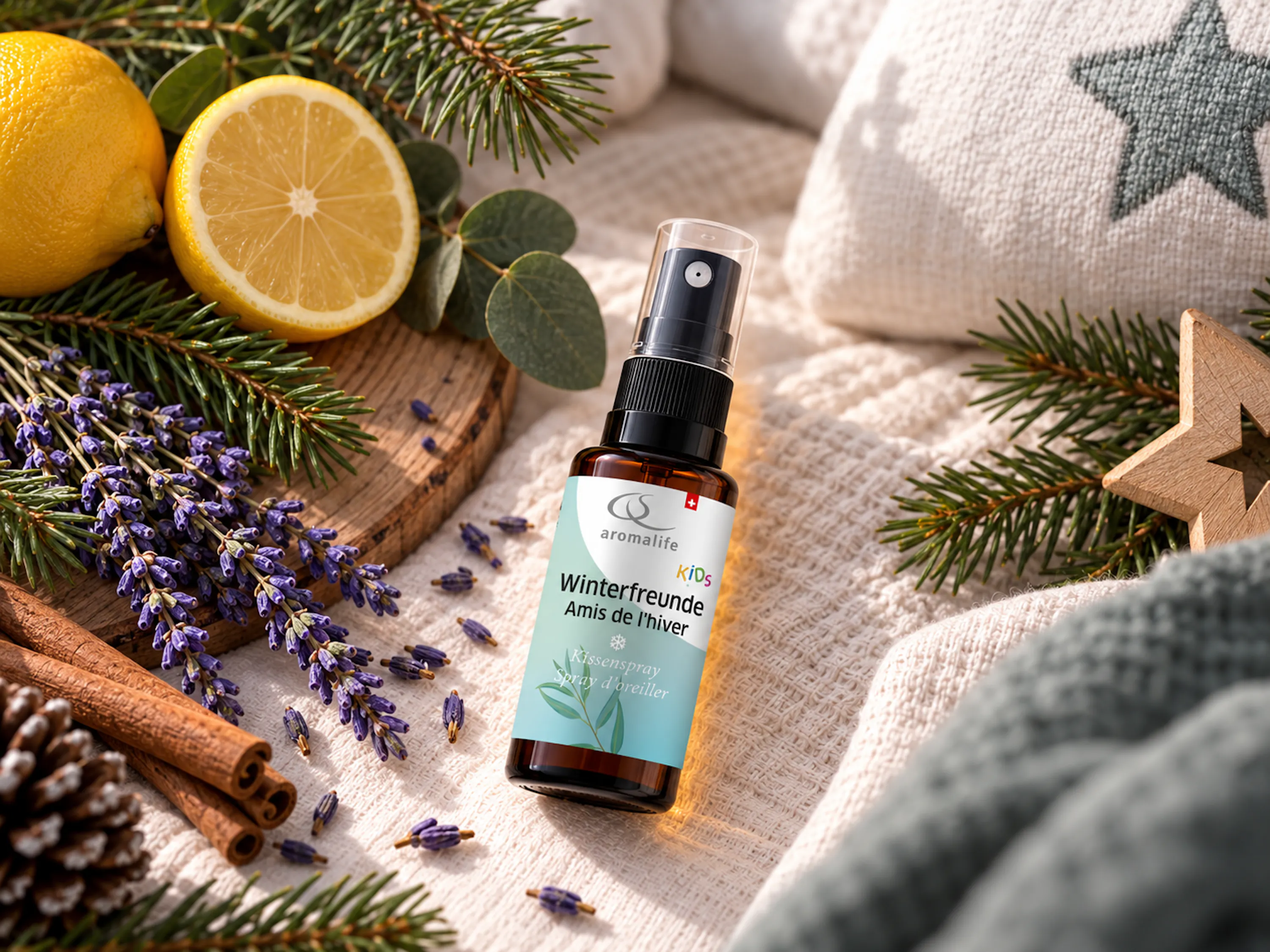 Aromalife Kissenspray KIDS «Winterfreunde»