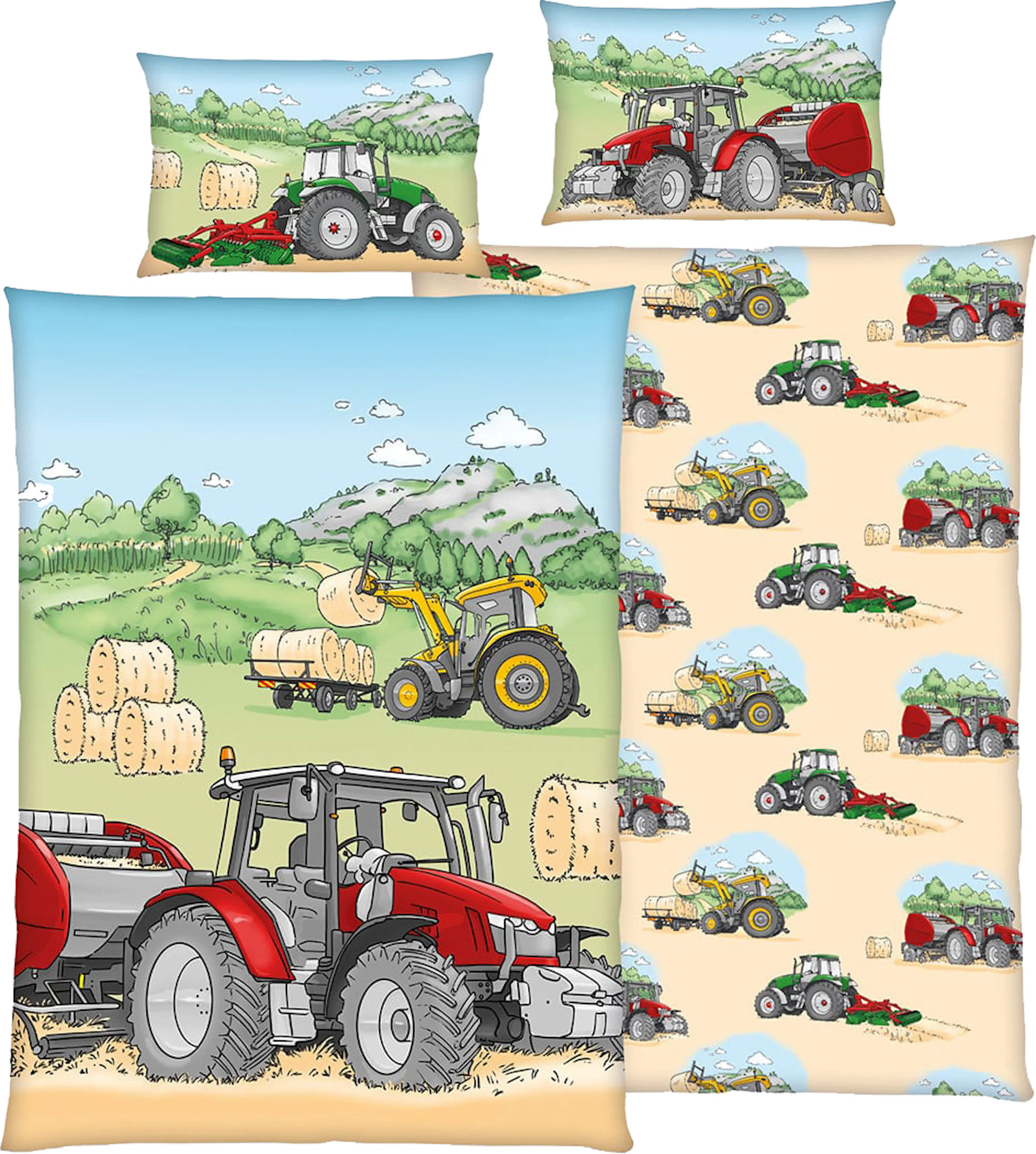 Baby-Bettwäsche Traktor