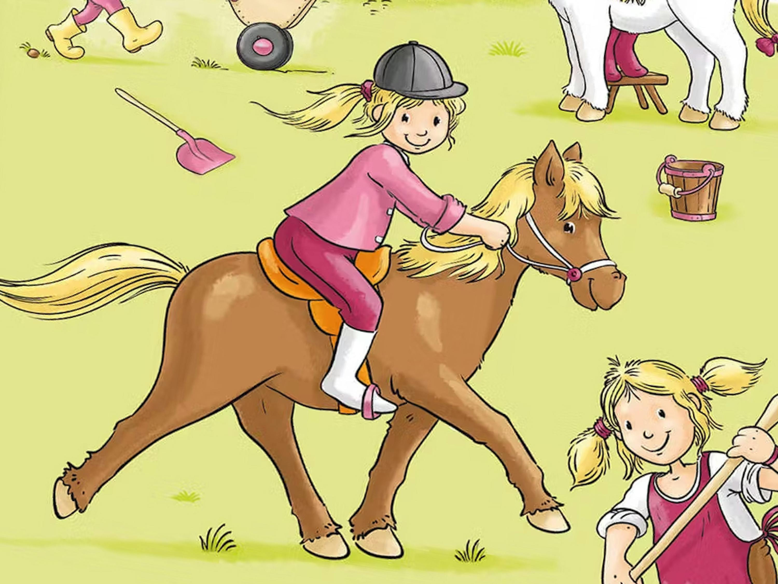 Baby-Bettwäsche Ponyhof
