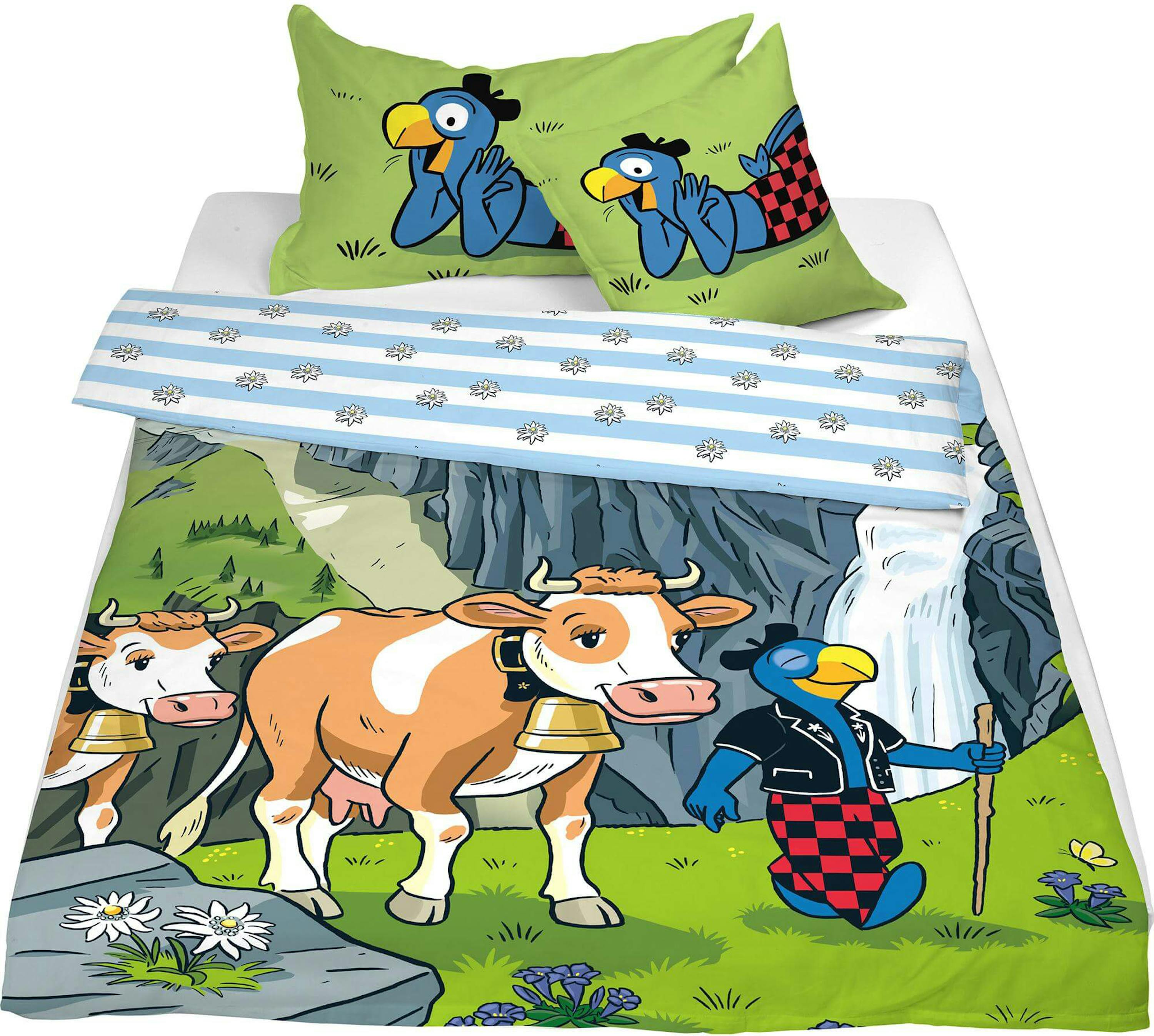 Bettwäsche Globi «Alp» Bettwäsche Globi «Alp»