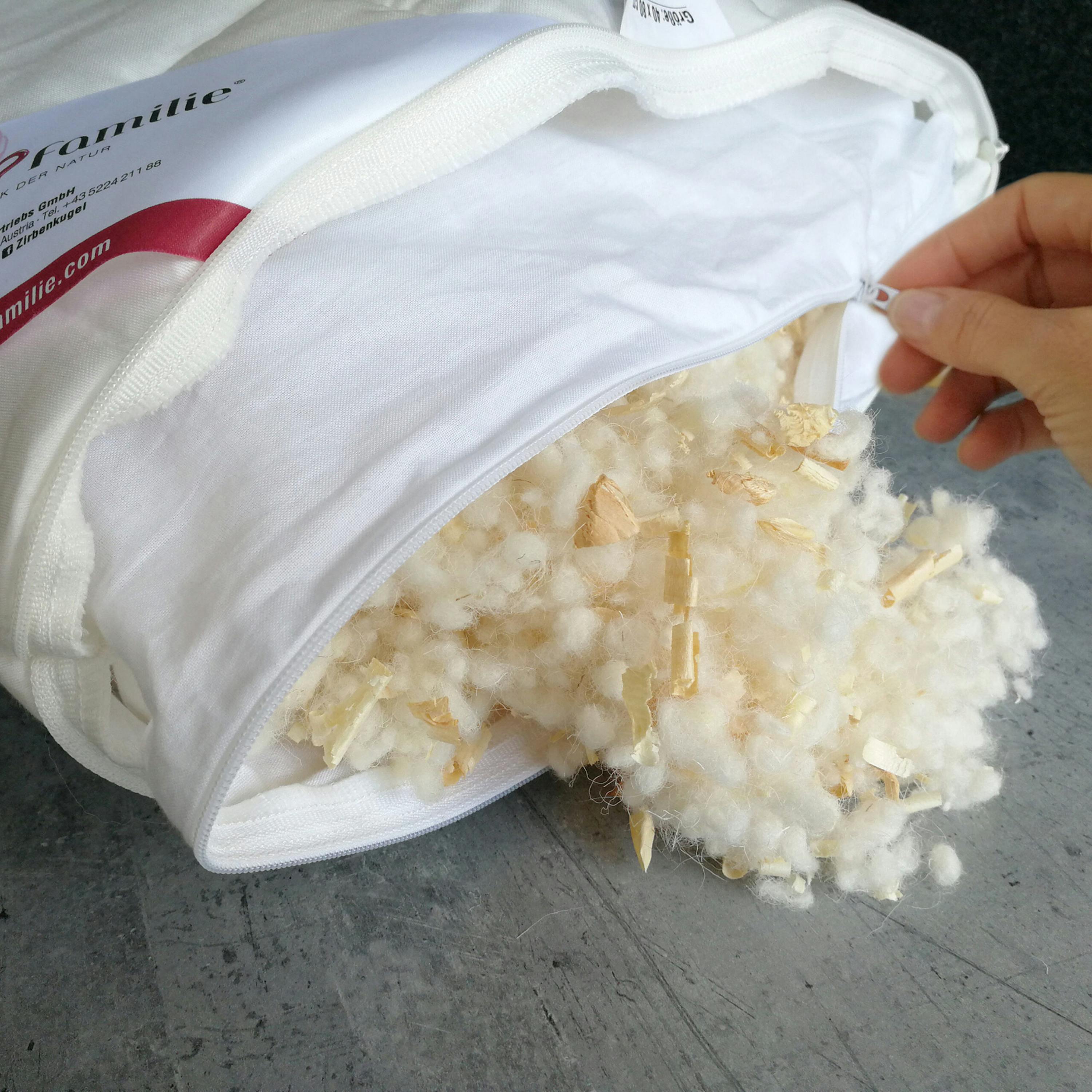 ZirbenFlocken Nachfüllpackung mit Schurwolle