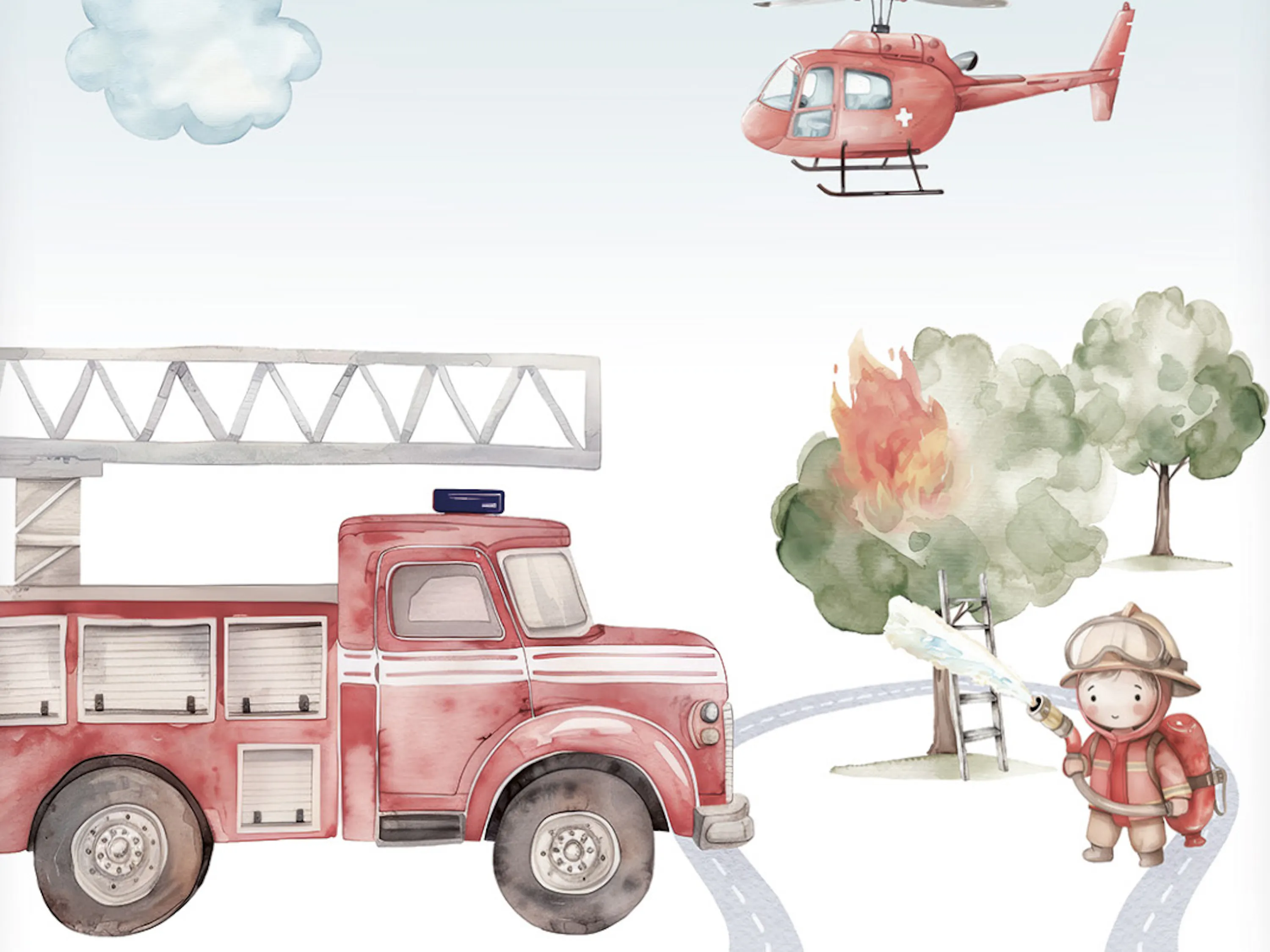 Baby-Bettwäsche Feuerwehr